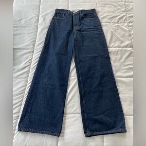 Women’s High Rise Rigid Wide Leg Banana Republic Denim Jeans in Blue
